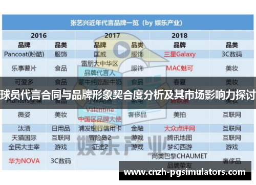 球员代言合同与品牌形象契合度分析及其市场影响力探讨
