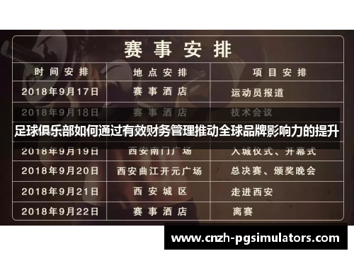 足球俱乐部如何通过有效财务管理推动全球品牌影响力的提升 足球俱乐部如何通过有效财务管理推动全球品牌影响力的提升